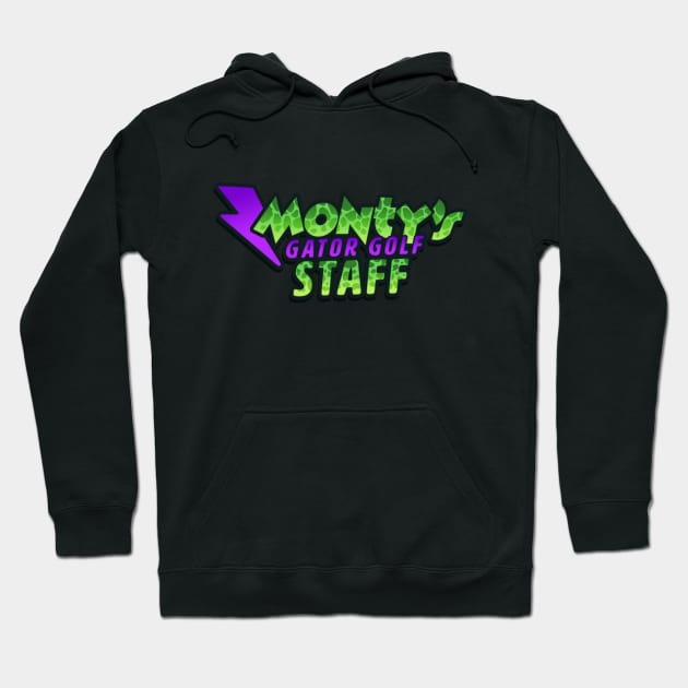 Monty's Gator Golf Staff Hoodie by eggdough